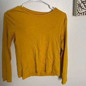 Yellow Lands End long sleeve. Size small just doesn’t fit anymore :)